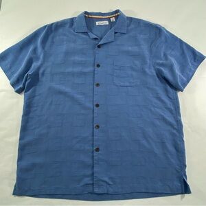Caribbean Blue Casual Button Down Soft Fabric Shirt Men’s Size XL